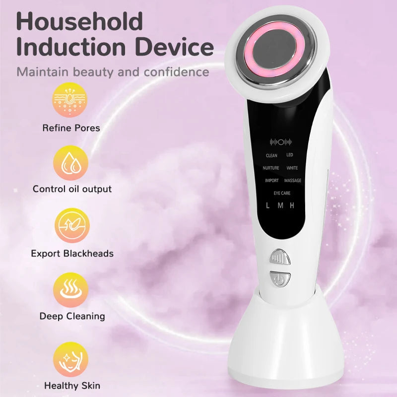 7 in 1 Microcurrent Face Lift Device LED Facial Massager Anti Aging