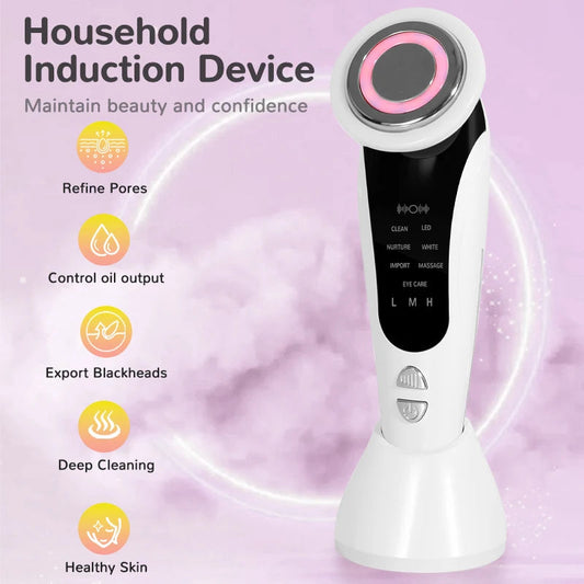 7 in 1 Microcurrent Face Lift Device LED Facial Massager Anti Aging
